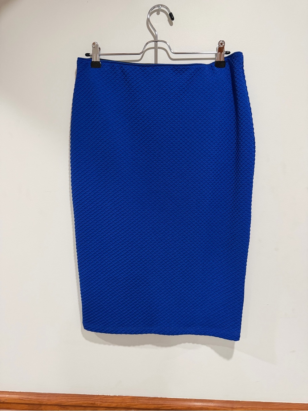 Apt. 9 Cobalt Blue Textured Pencil Skirt